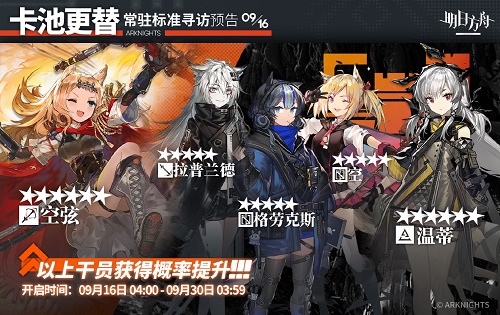 明日方舟9月16日常驻池子值得抽吗