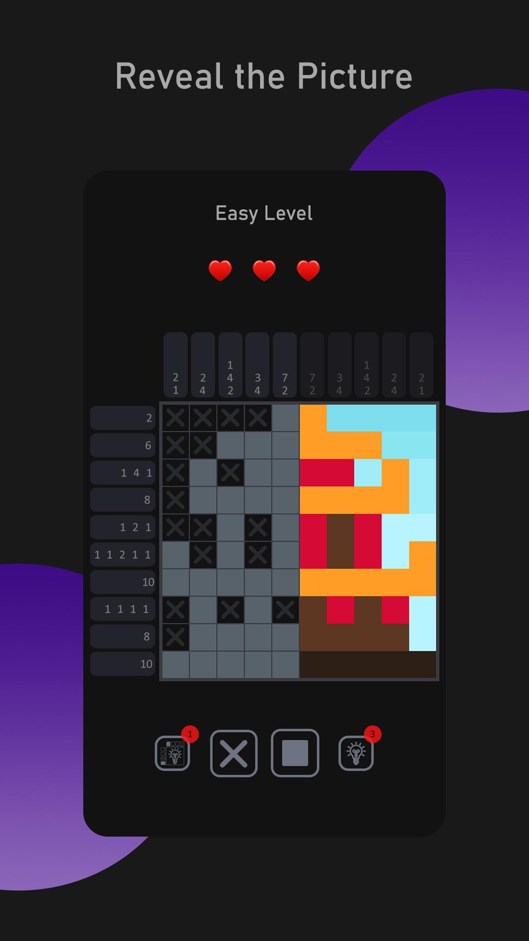 Nonogram Brain Picture Cross Puzzle Game